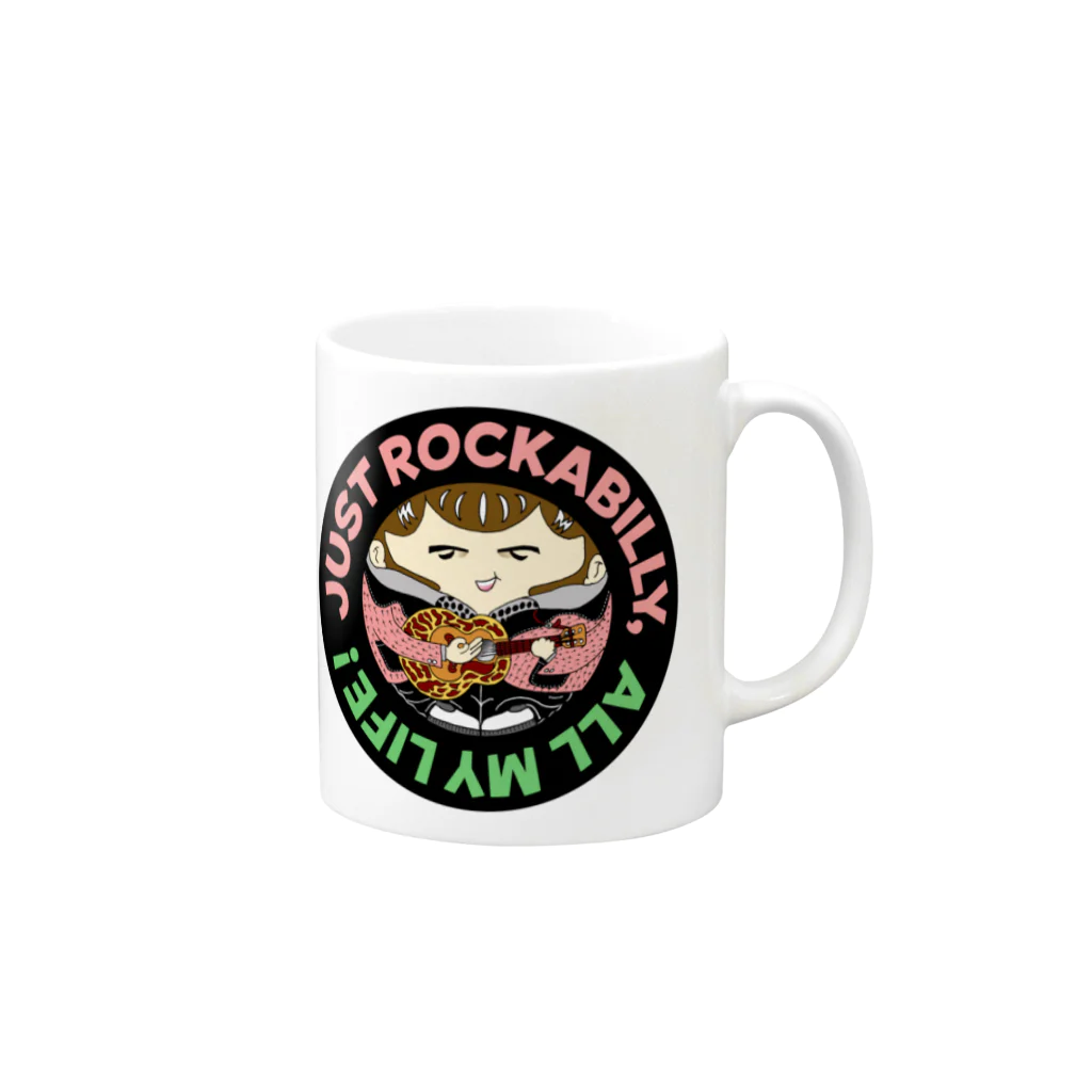 Rockabilly_Mの生涯ロカビリー50’s Mug :right side of the handle