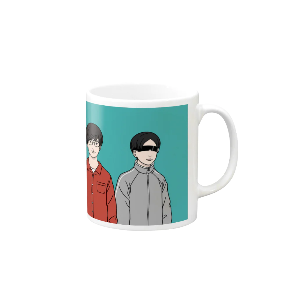 三種の神器の三種の神器TV公式イラストグッズ Mug :right side of the handle