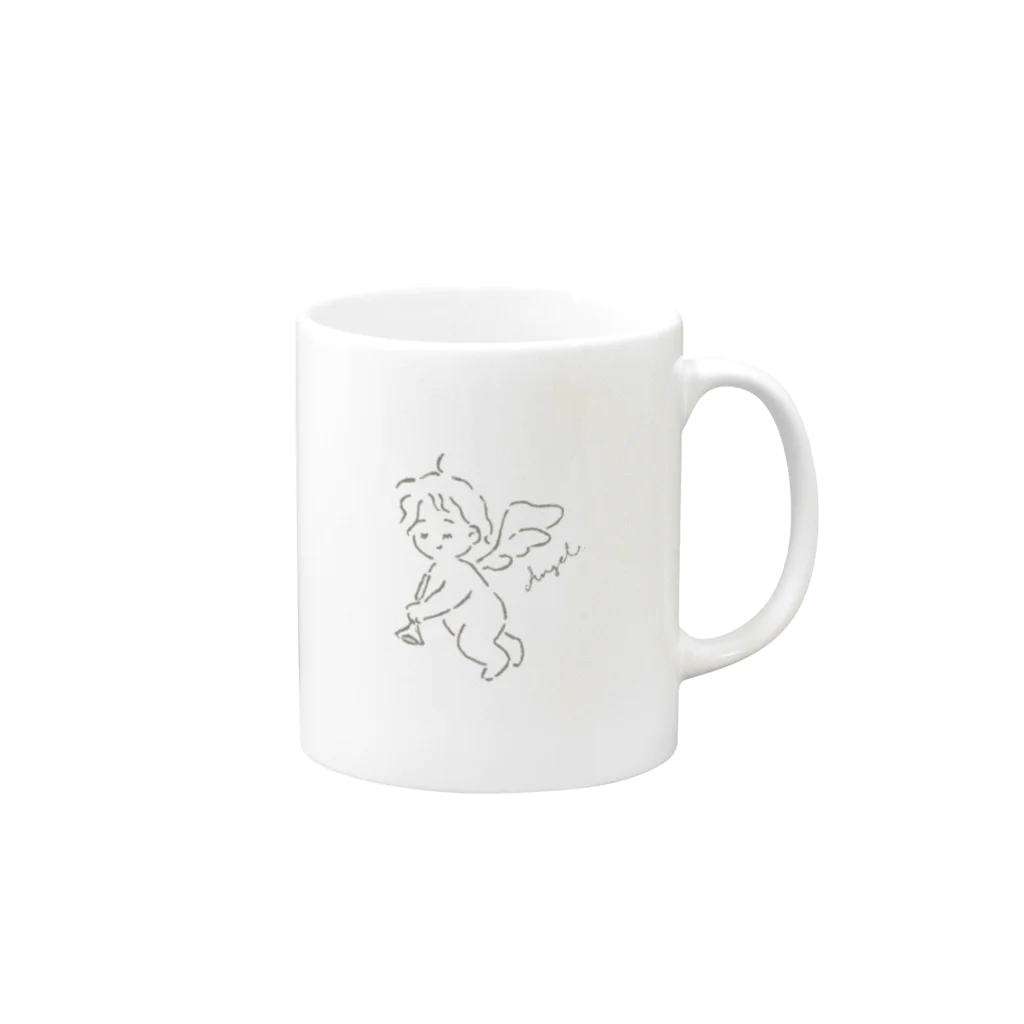 《 tumUri 》のtiny angel Mug :right side of the handle