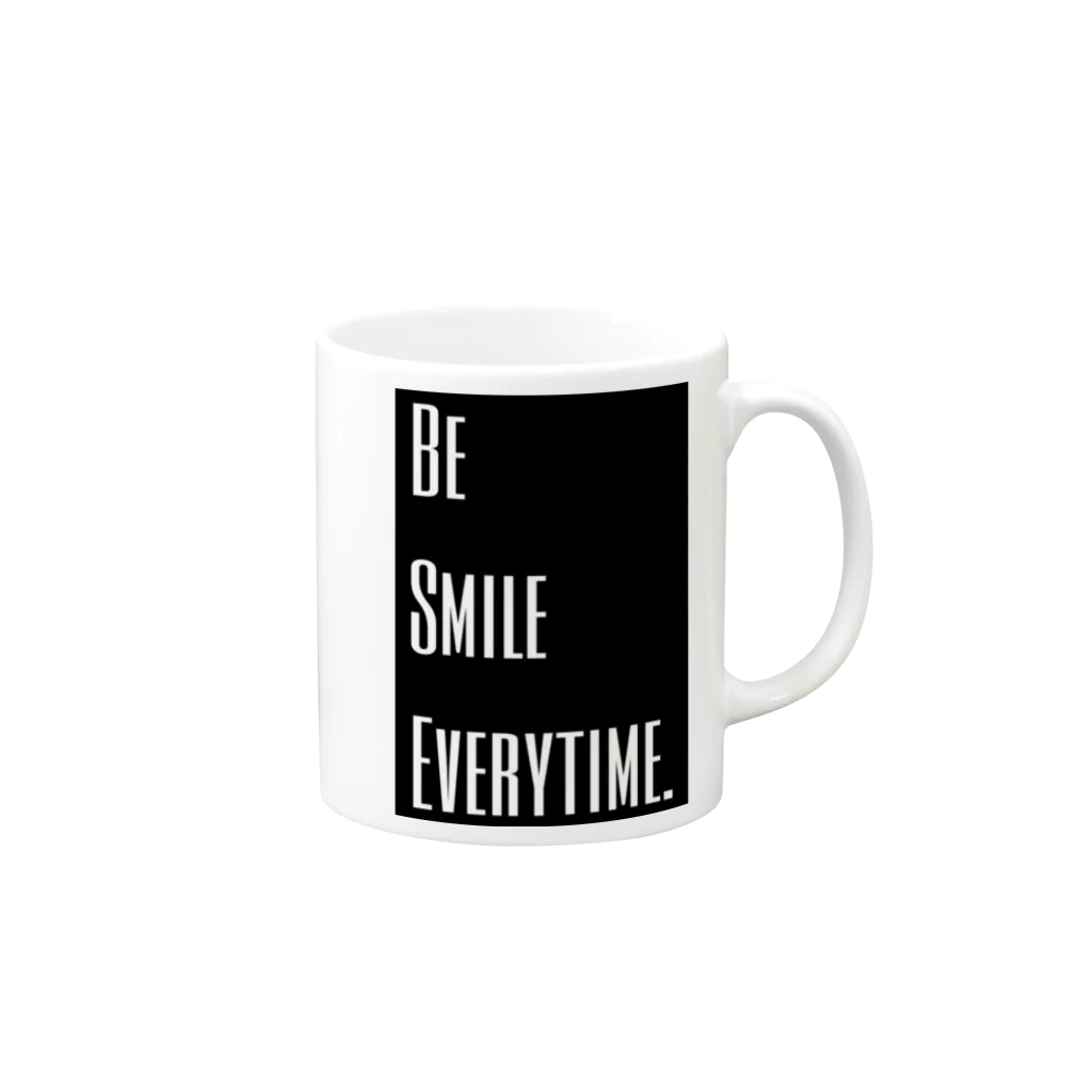 be_smileのbe smile everytime Mug :right side of the handle