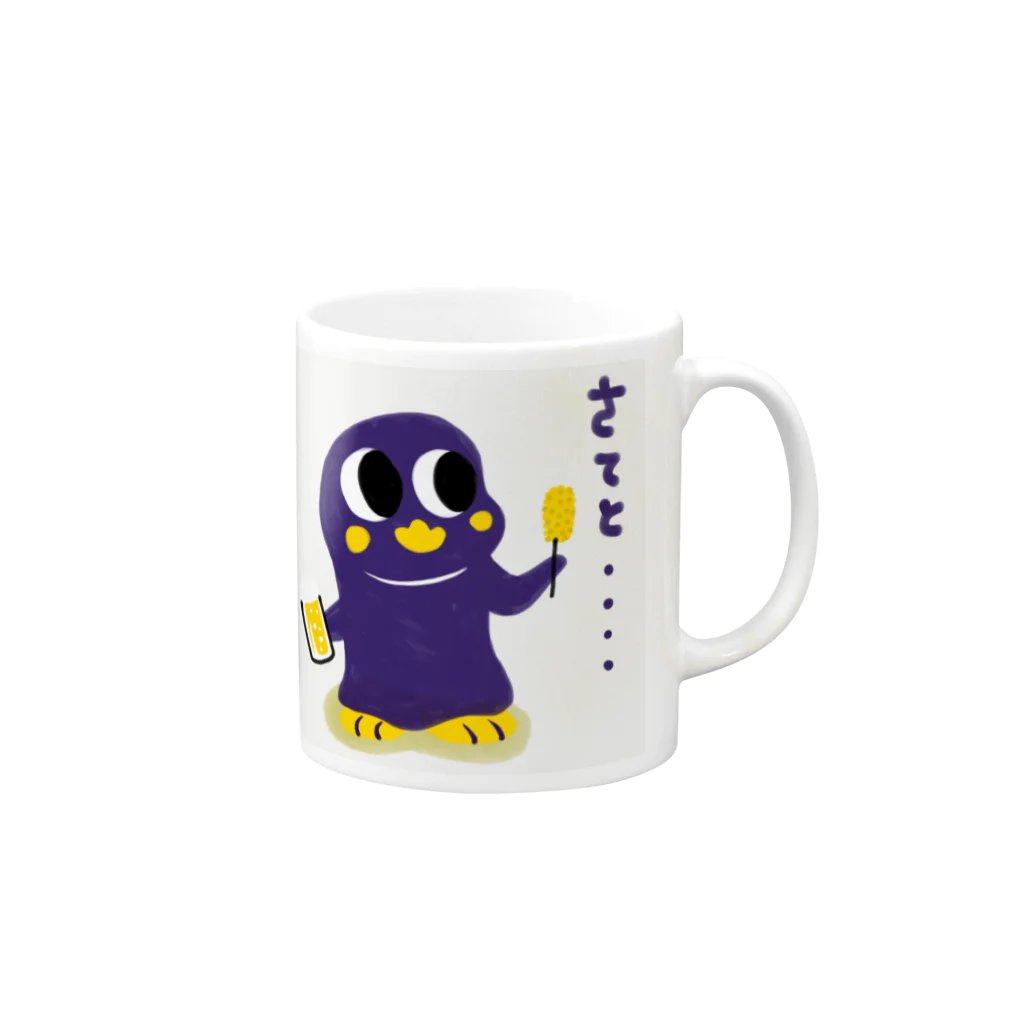 山田のりやすの串カツくん Mug :right side of the handle