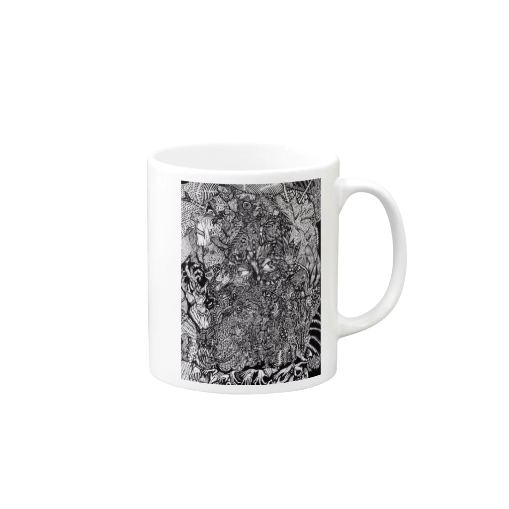 skimasaikiyoのチャッカオリジナル Mug :right side of the handle