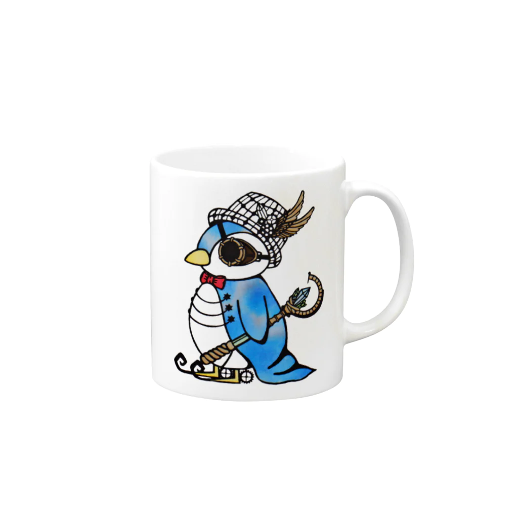 Freedomadeの人鳥紳士 Mug :right side of the handle