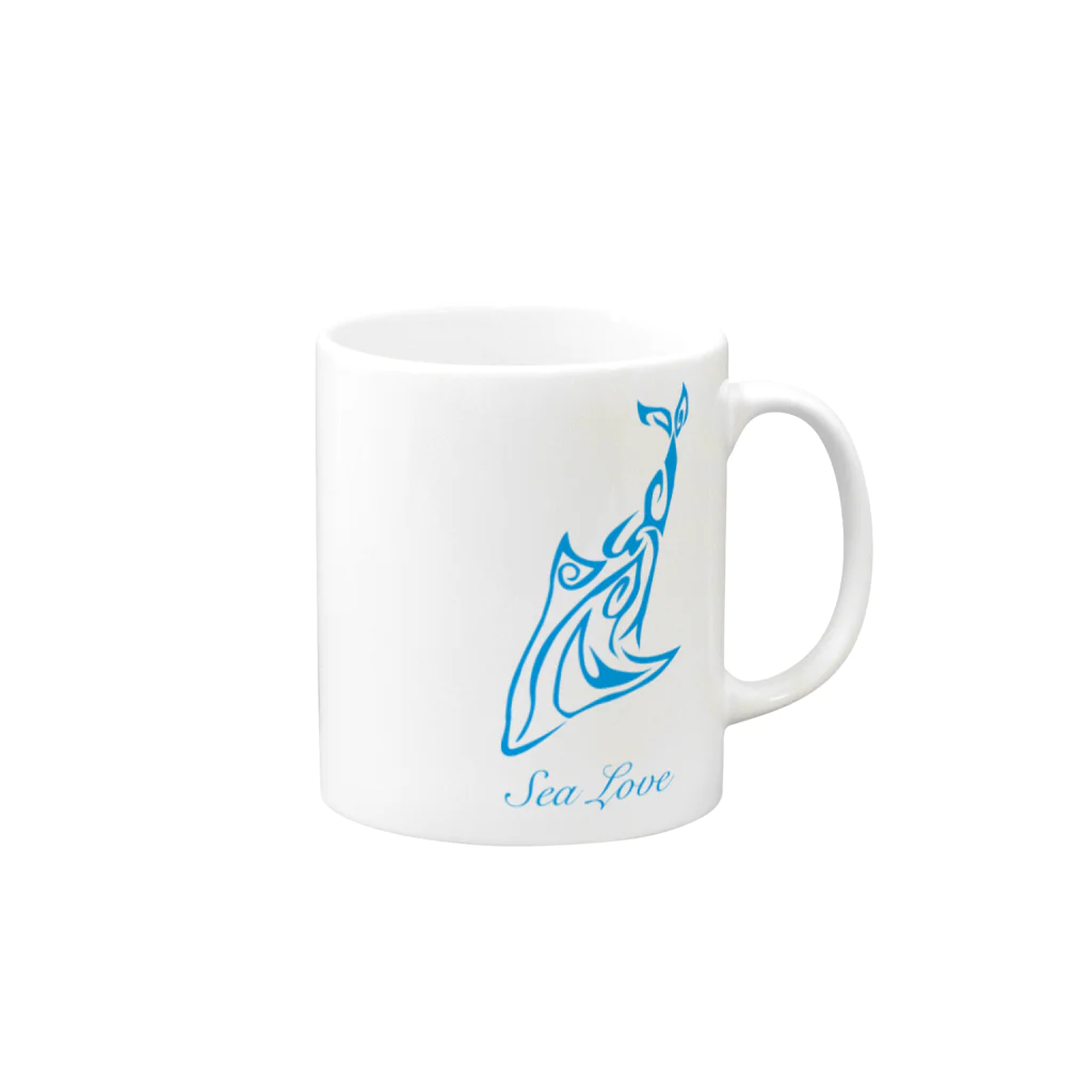 ShoyaのSea Love Mug :right side of the handle