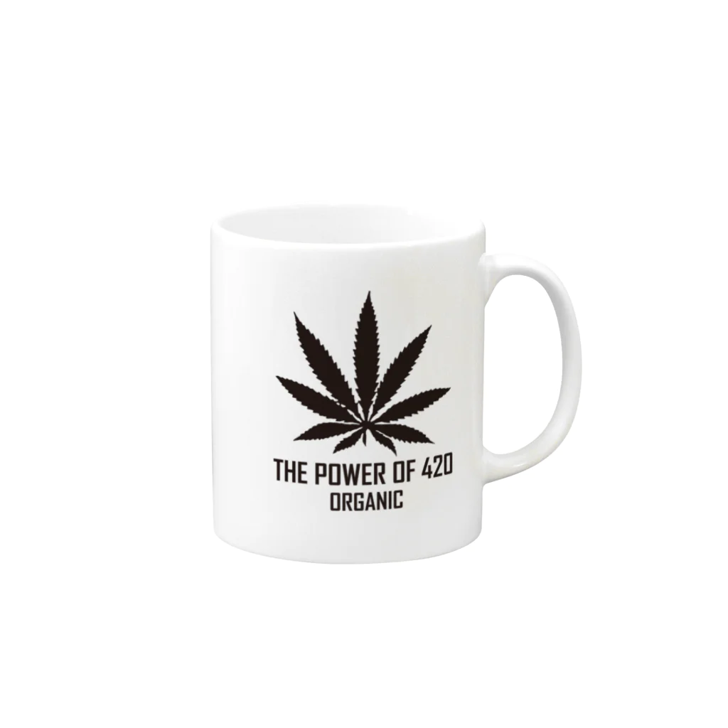 PLAQUE Mag StorieのThe Power of 420 TAG(PL16PF5002) マグカップの取っ手の右面