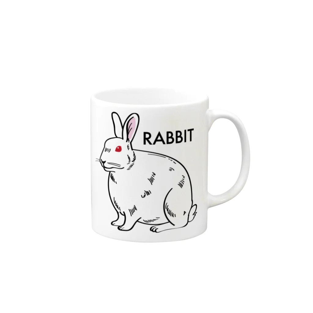 DRIPPEDのRABBIT-うさぎ- マグカップの取っ手の右面