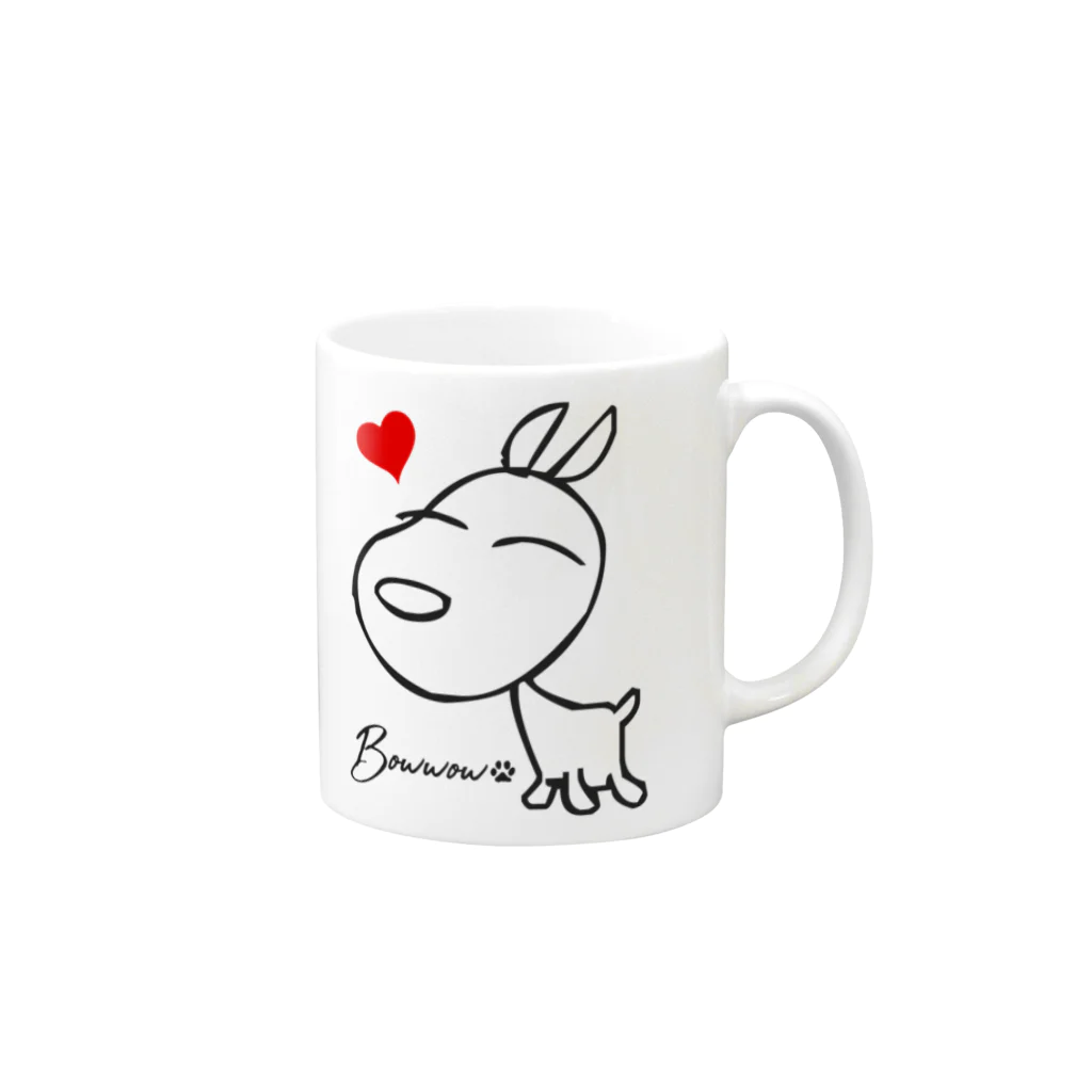 JOKERS FACTORYのPOCHI Mug :right side of the handle