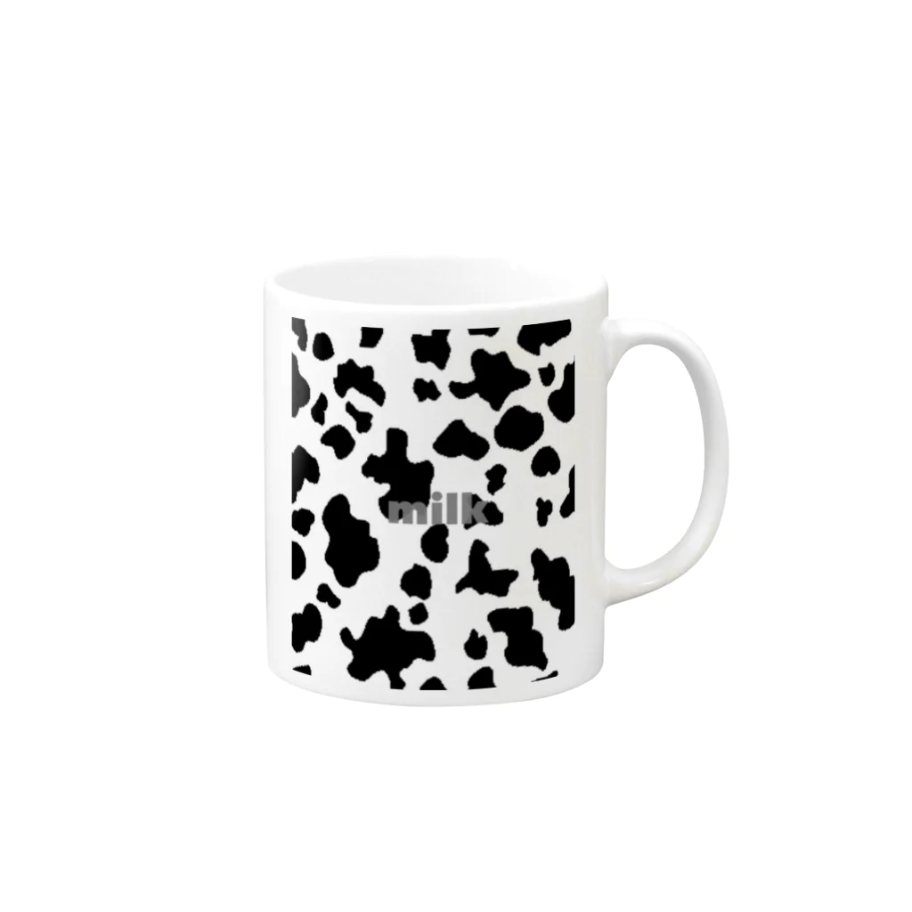 milkのmilk Mug :right side of the handle