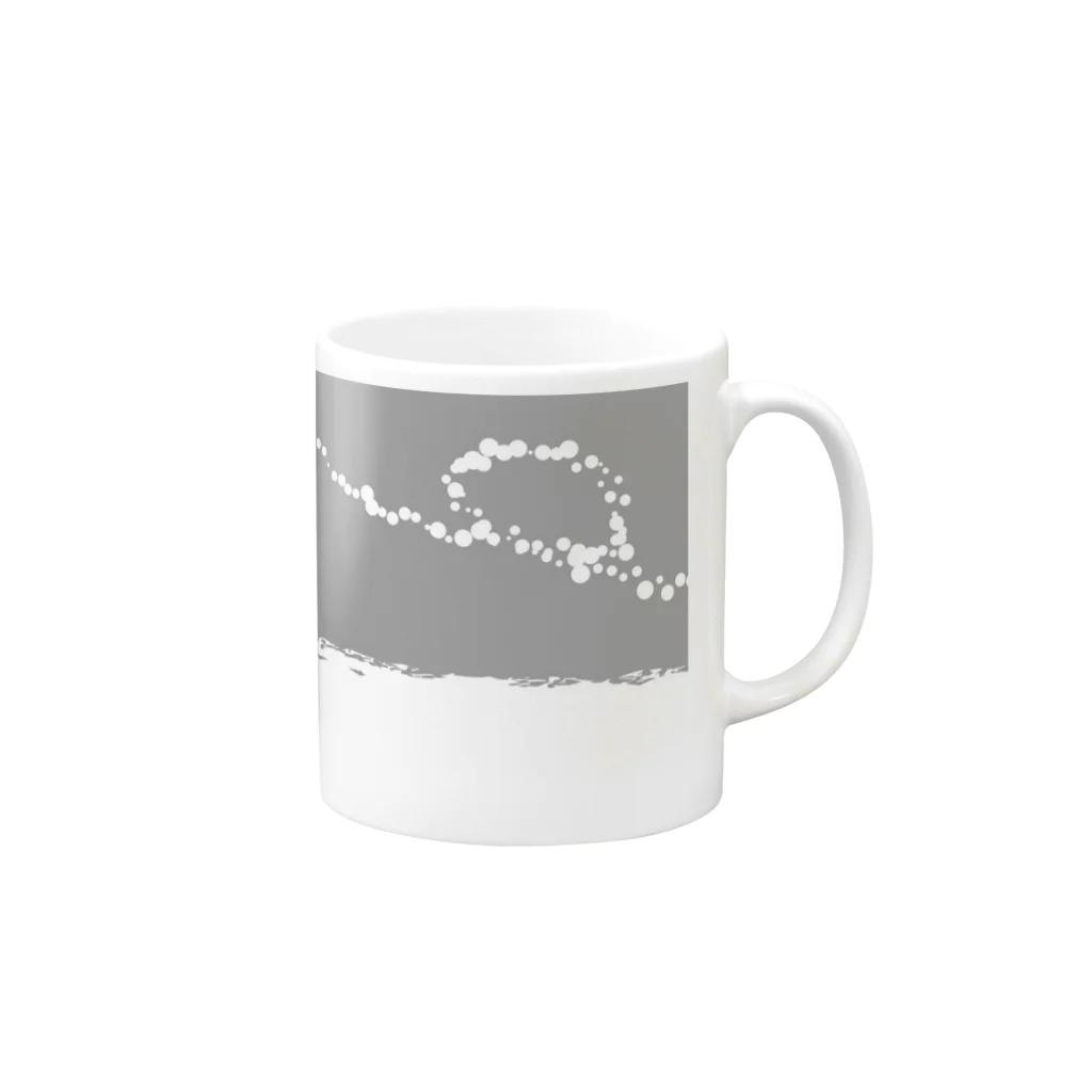 kawaii shopの季節のマグカップ　(冬) Mug :right side of the handle
