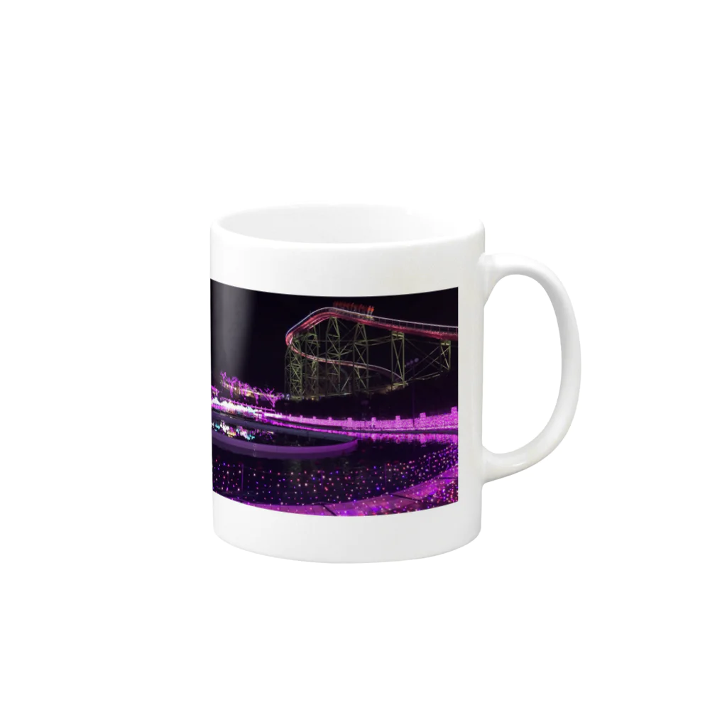 hi-chaのnight museum Mug :right side of the handle