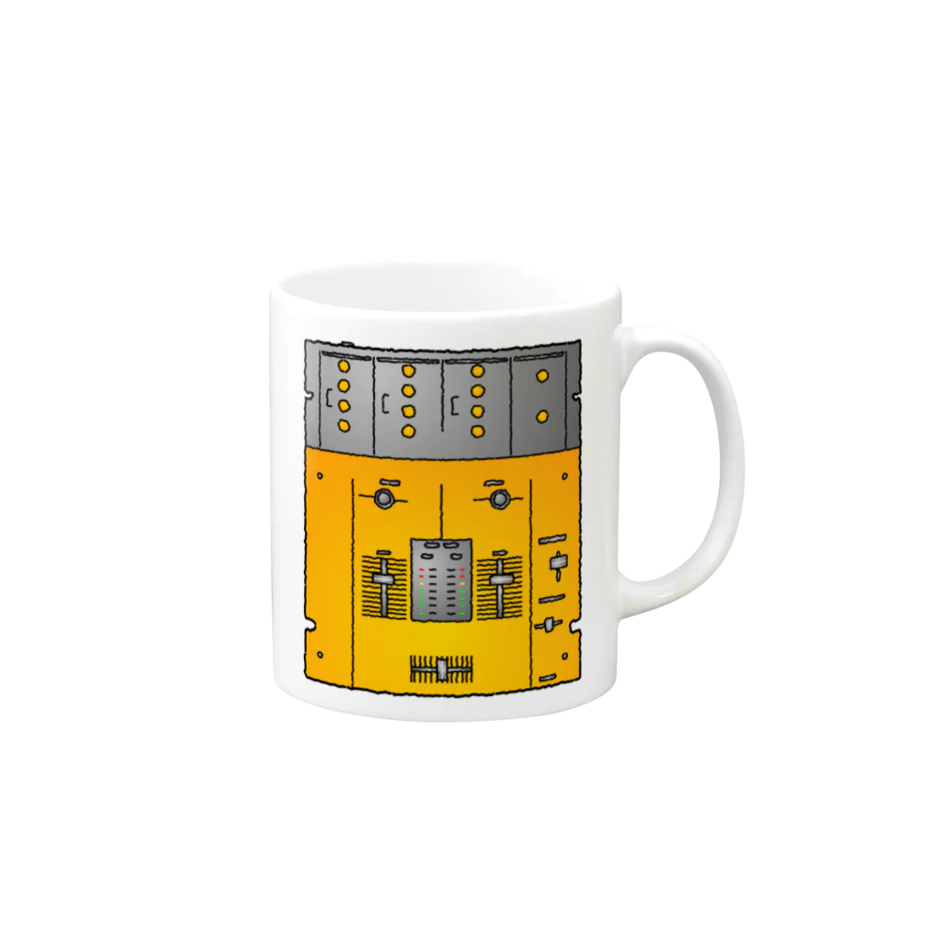 マジッククレヨンのDJミキサー DJ Mixer Mug :right side of the handle