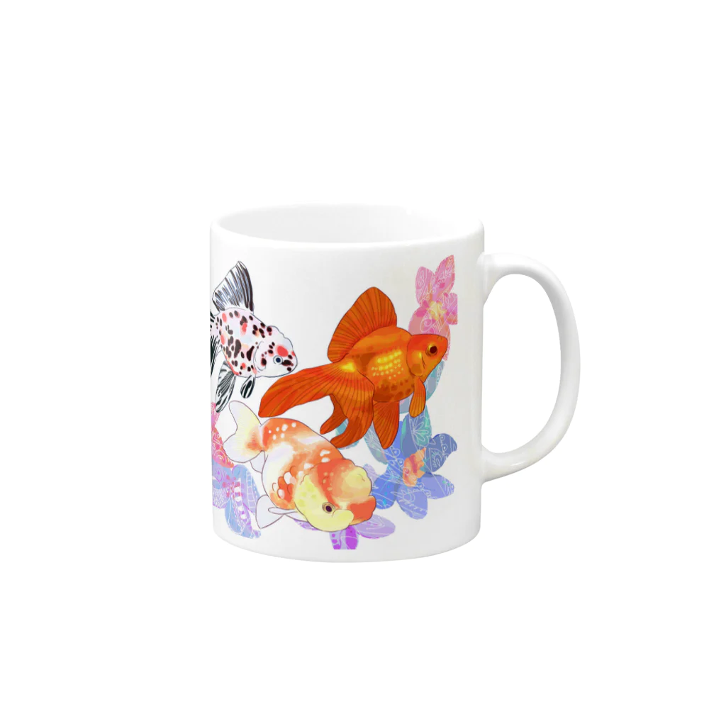 あやるの桜東錦たち Mug :right side of the handle