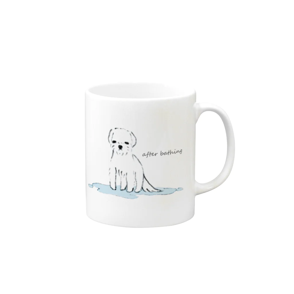 suzumaruのafter bathing Mug :right side of the handle