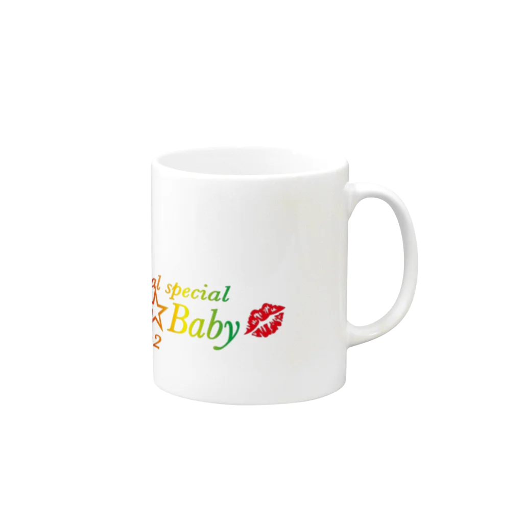 ThankyouBabyのThankyou☆Baby💋 Mug :right side of the handle