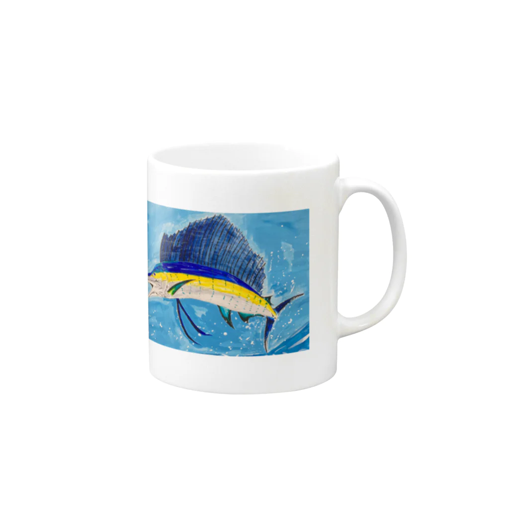 Coshi-Mild-Wildのバショウカジキ_B Mug :right side of the handle