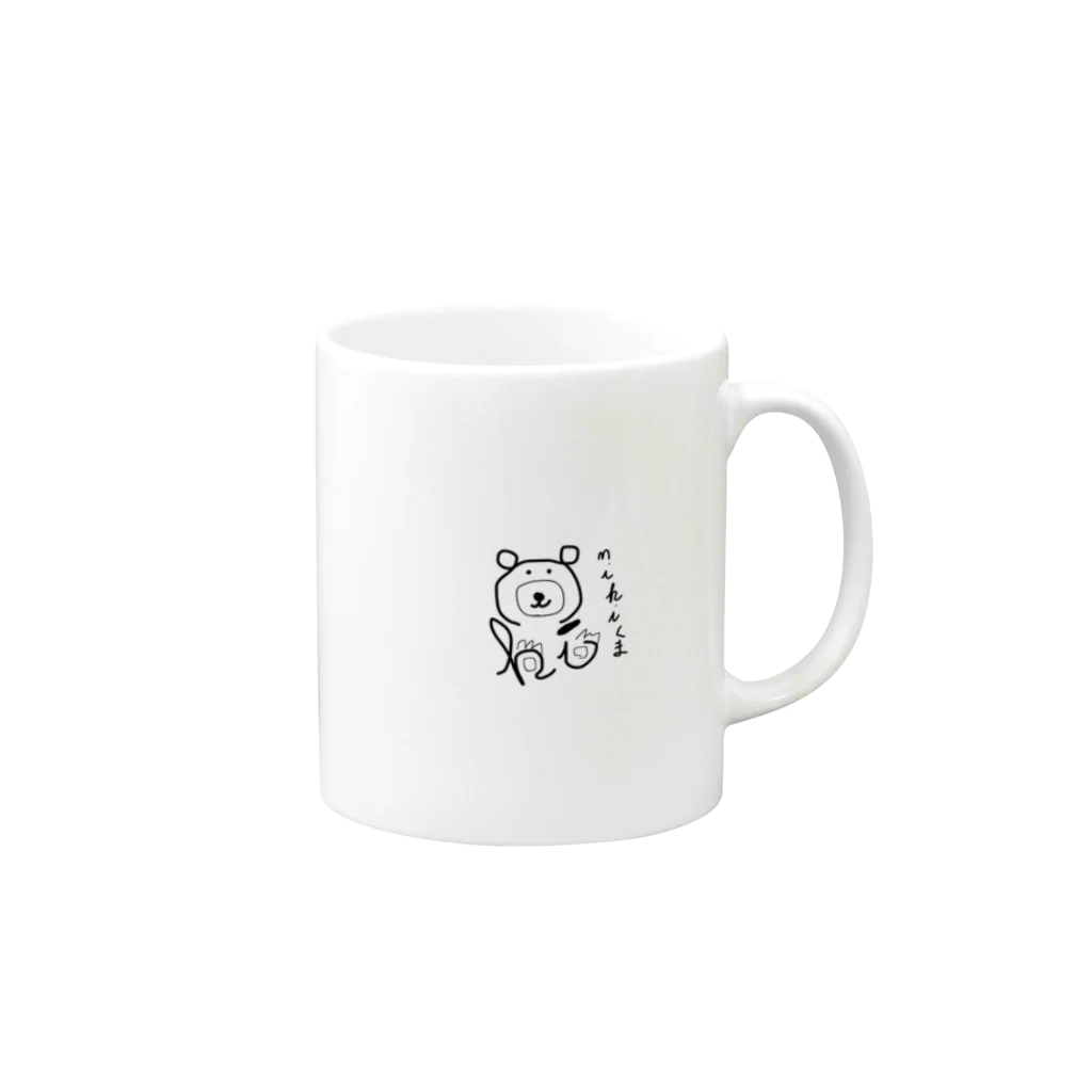 James-KYのMiki×くま Mug :right side of the handle
