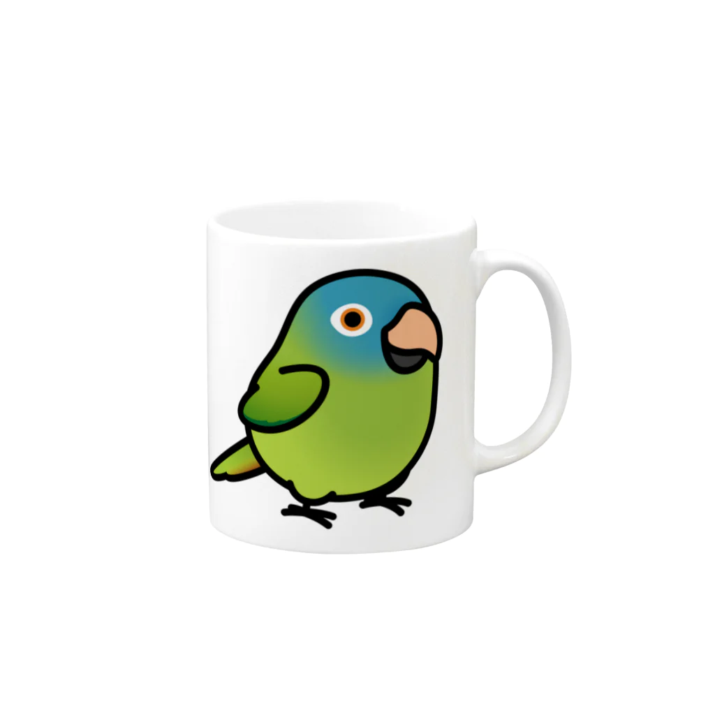 Cody the LovebirdのChubby Bird トガリオインコ Mug :right side of the handle