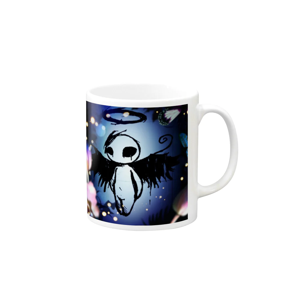 gejinecoyaの天使の悪魔ちゃん Mug :right side of the handle