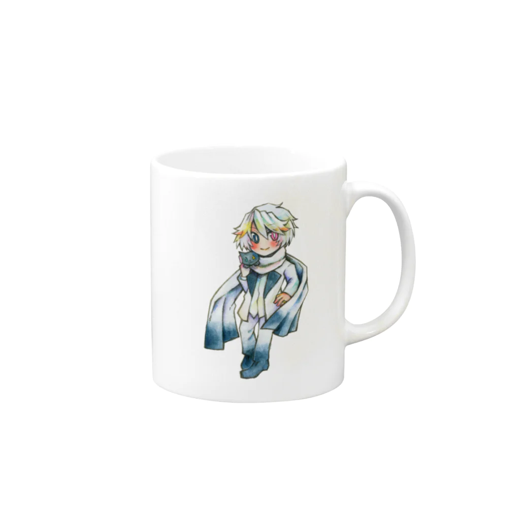 みかがみのアイとザネリ デフォルメ Mug :right side of the handle