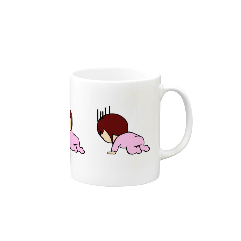 ルークＺのベイビー喜怒哀楽 Mug :right side of the handle