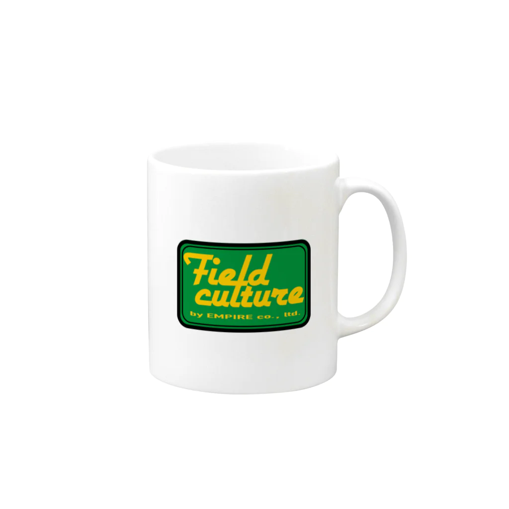 FIELDCULTUREのマグカップ/ Green Mug :right side of the handle