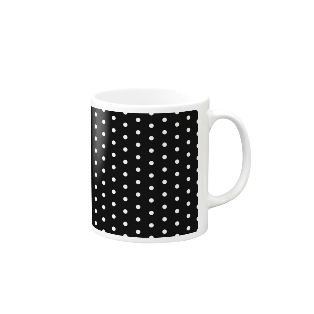 Bonne Fortuneのpolka dots Mug :right side of the handle