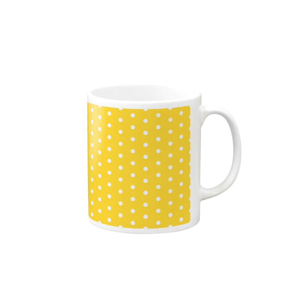 Bonne Fortuneのpolka dots Mug :right side of the handle