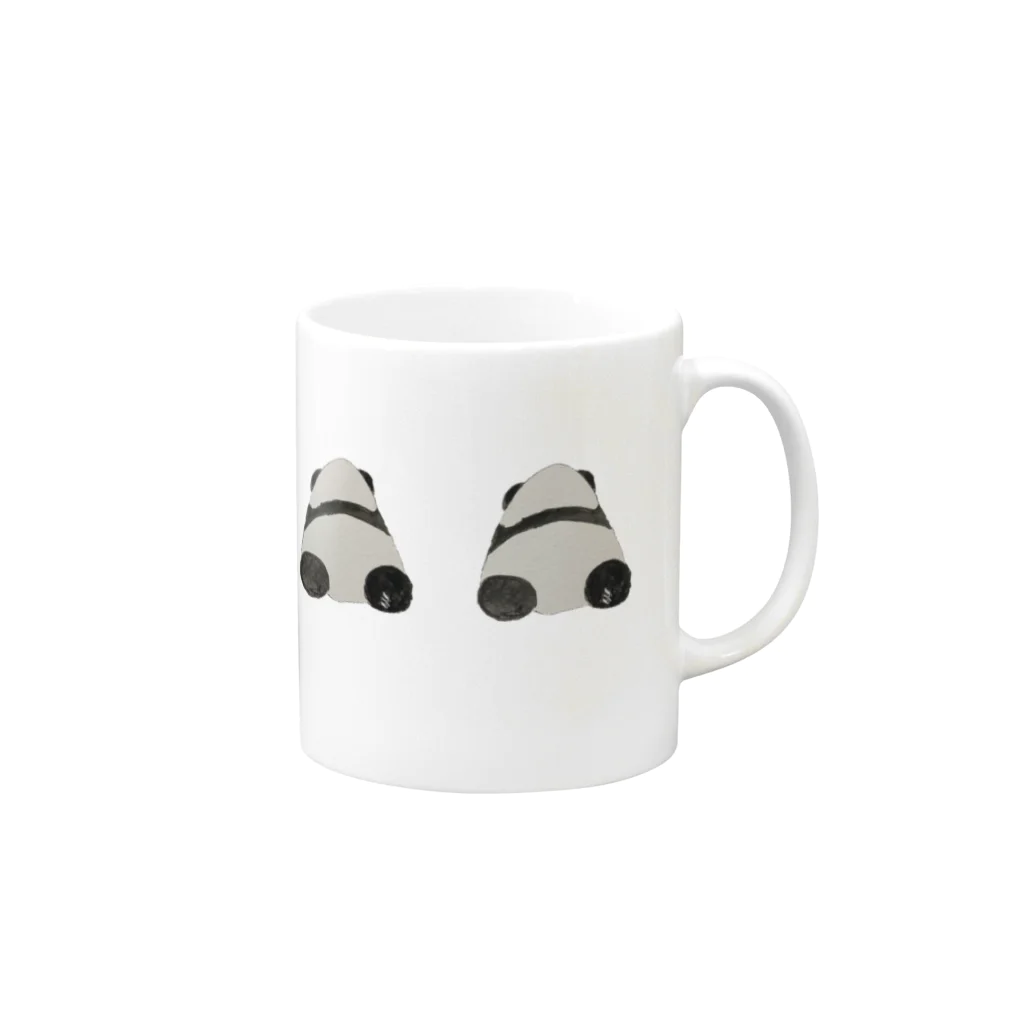 Coshi-Mild-Wildのパンダ_H Mug :right side of the handle