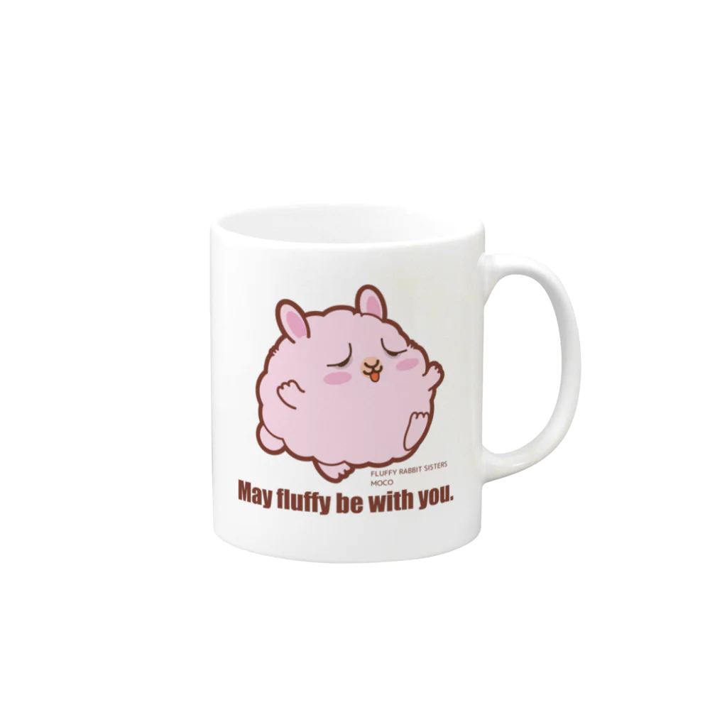 ふわうさのMay fluffy be with you. Mug :right side of the handle