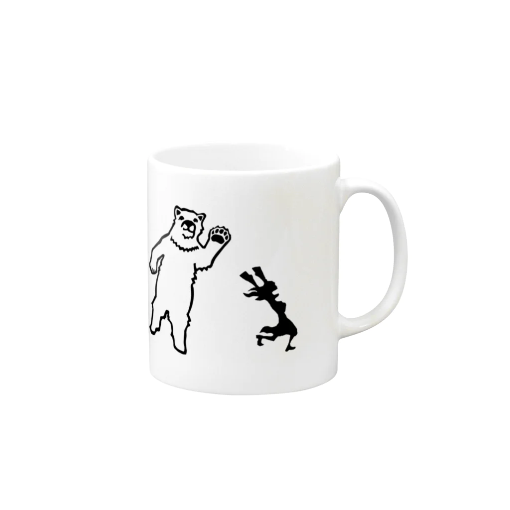 志村リョウのお店のあ、どうも。シロクマです。 Mug :right side of the handle