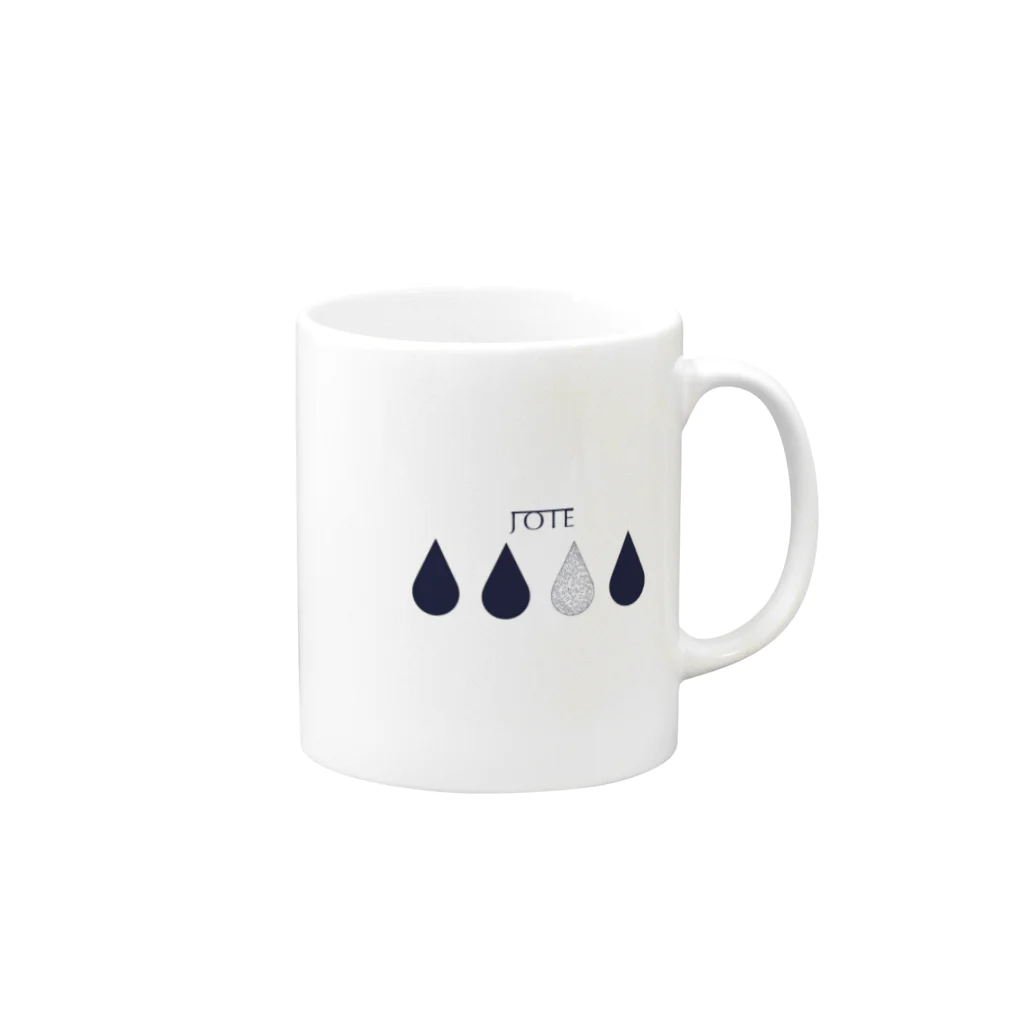 JOIEのJOIE  ｢雨｣ Mug :right side of the handle