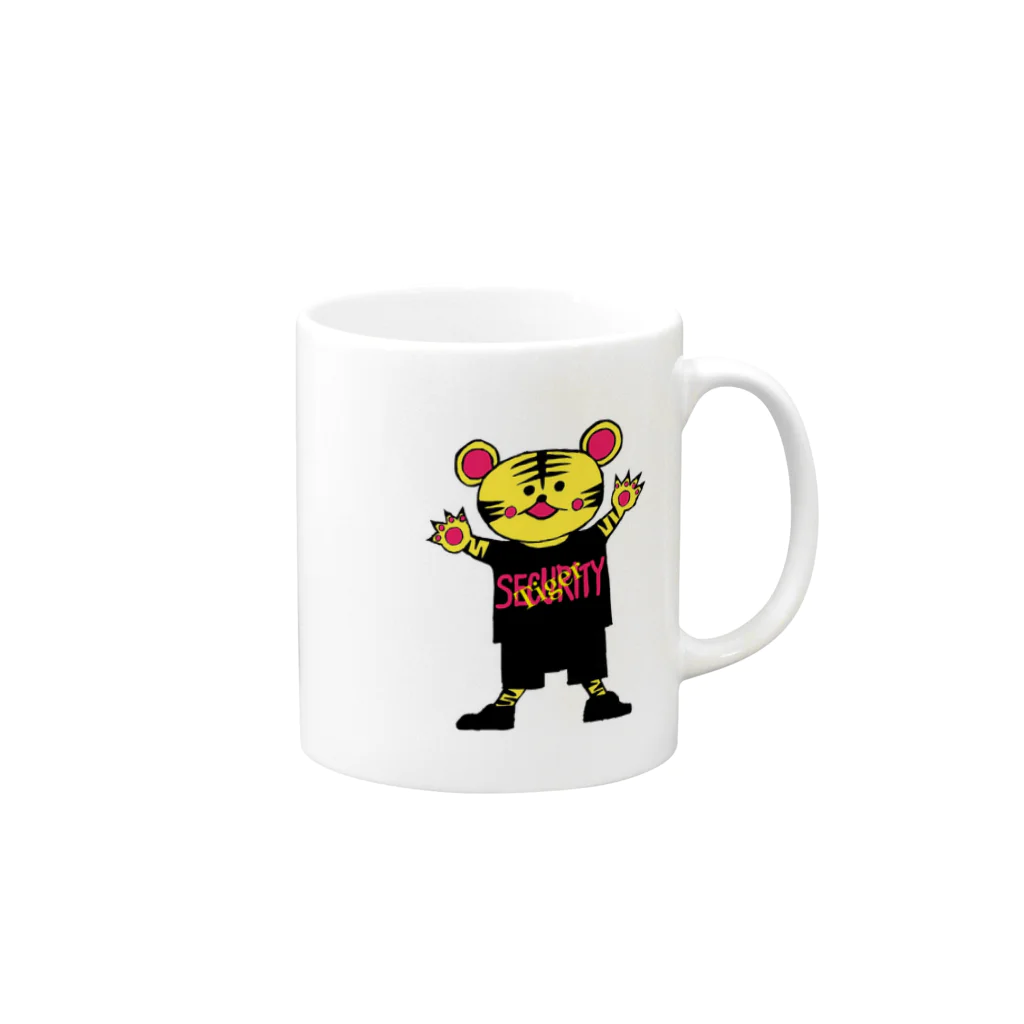 tigerのトラセキュリティ Mug :right side of the handle