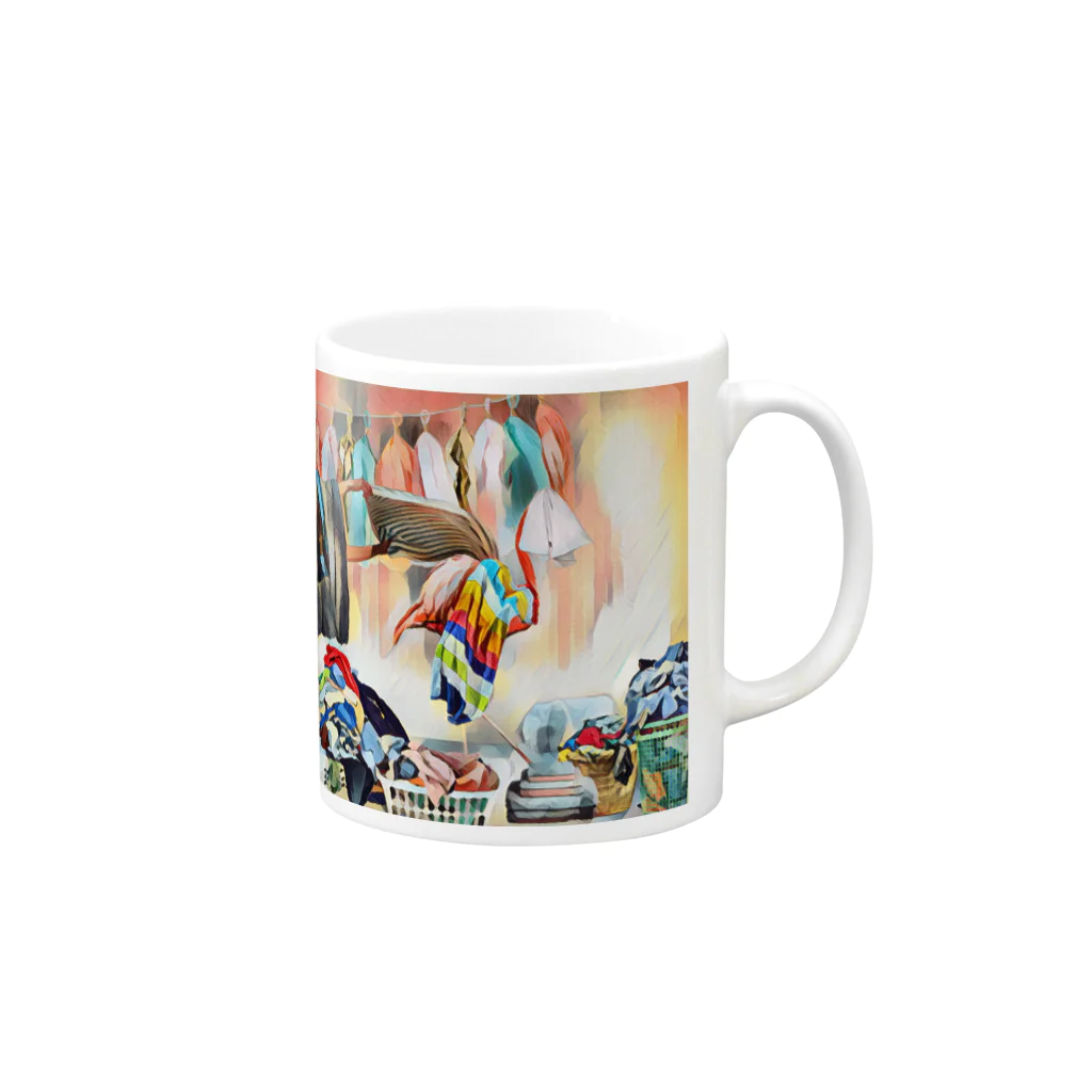 あやふ屋のone room Mug :right side of the handle