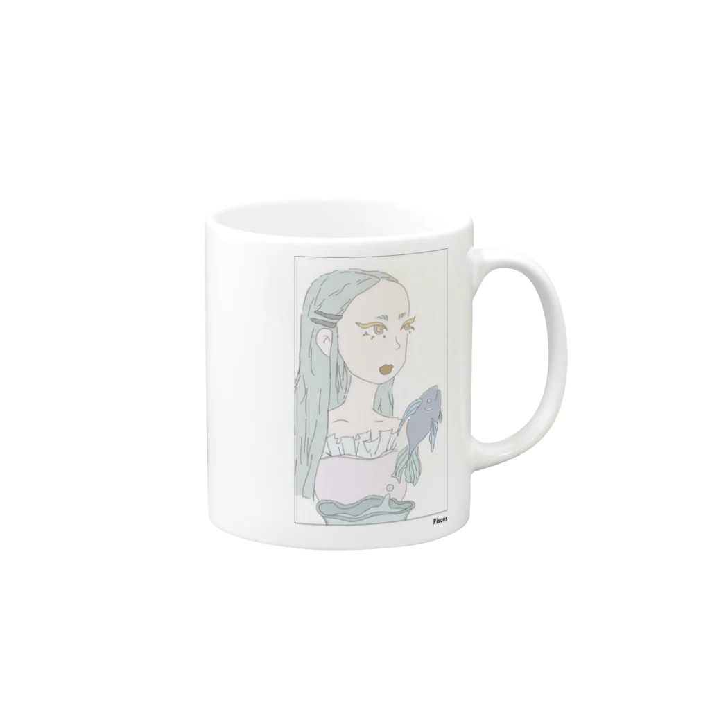 HYOUHYONのPisces Mug :right side of the handle