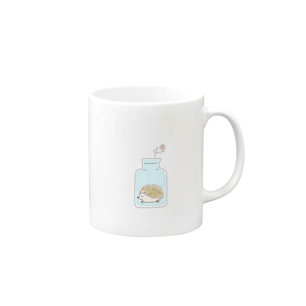 空き瓶ふた子のふたネズミ　サイズ調整Ver. Mug :right side of the handle