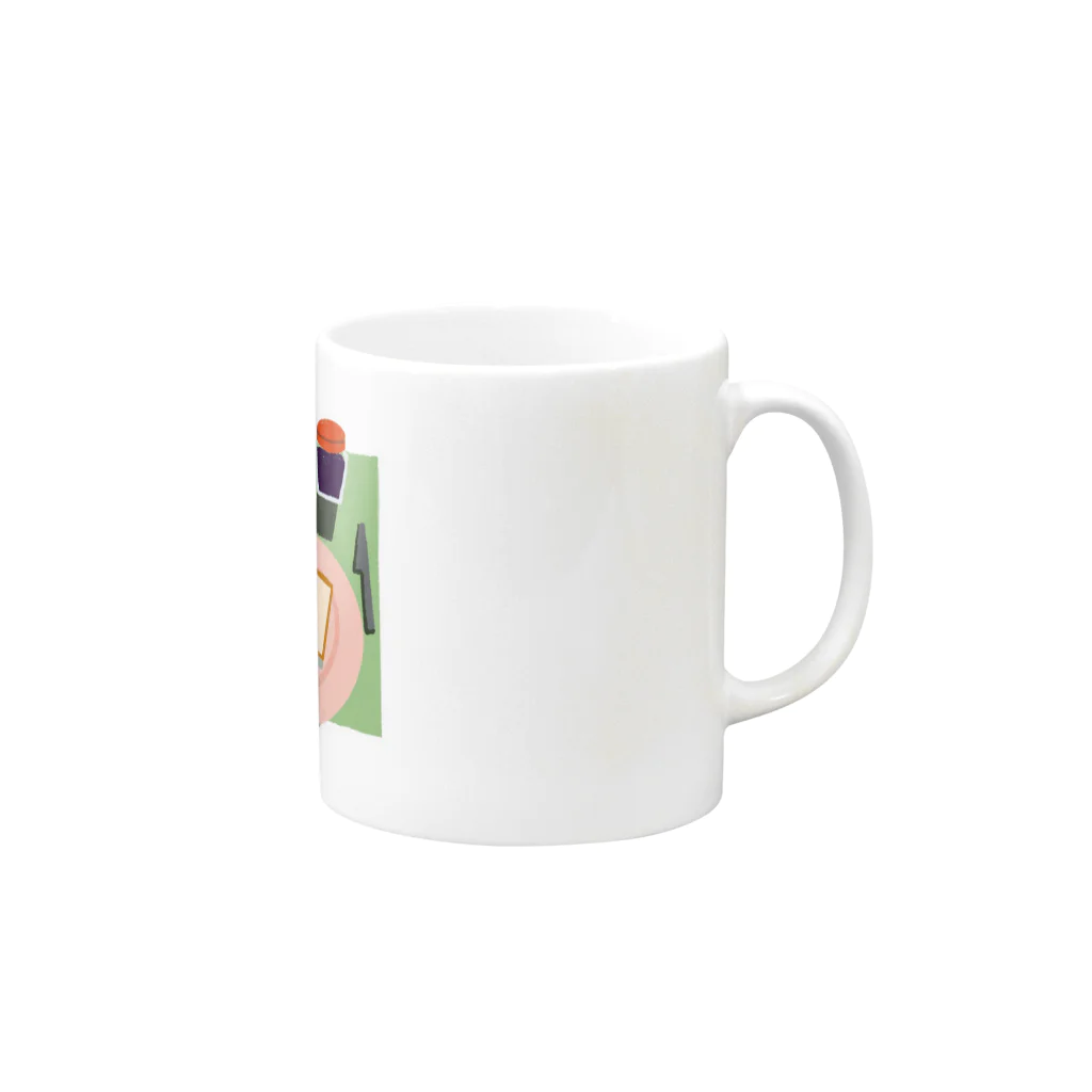 こんにちは商店のアサゴパン Mug :right side of the handle