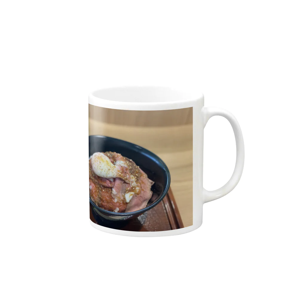 宮城🇯🇵のローストビーフ丼 Mug :right side of the handle