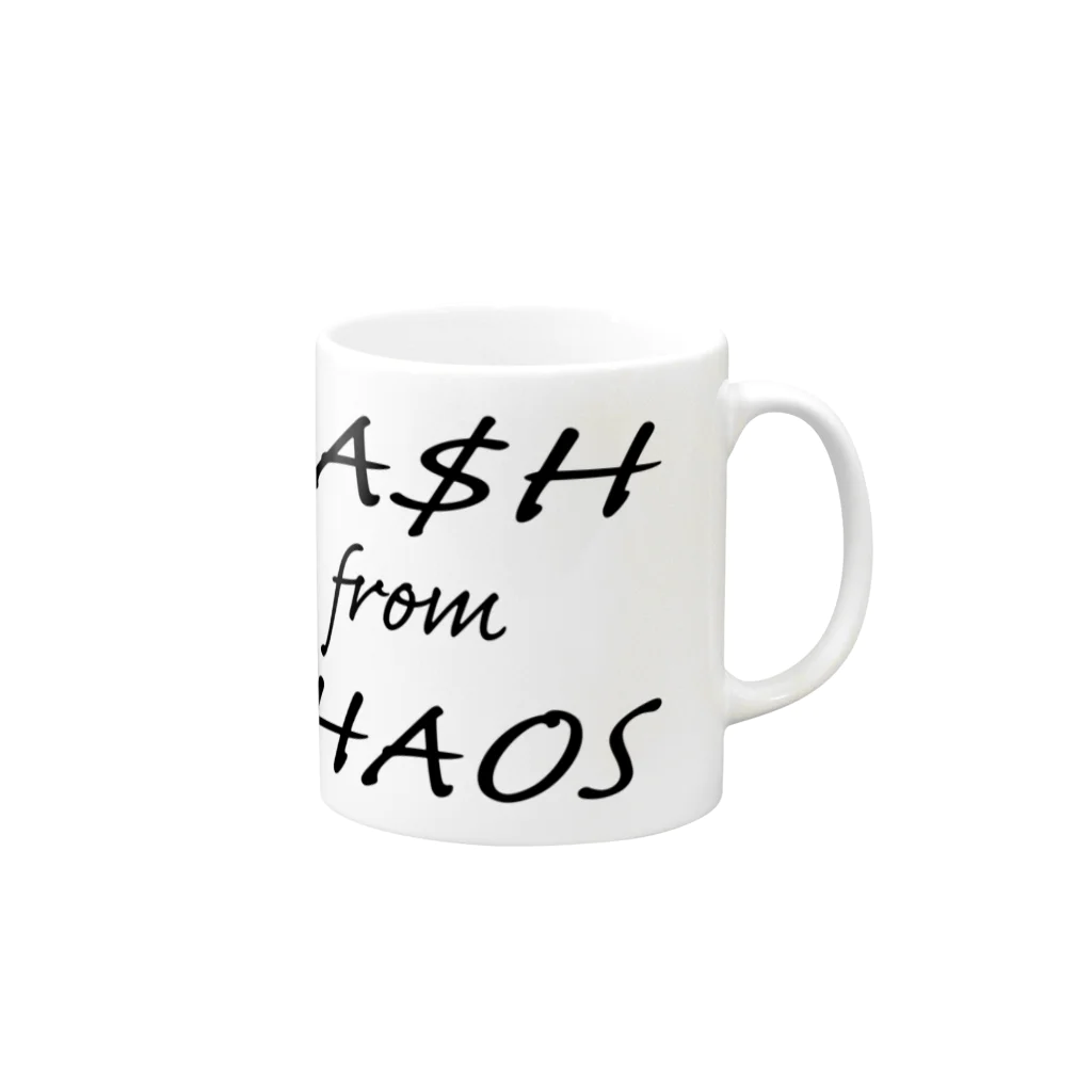 Generousのcash from chaos Mug :right side of the handle