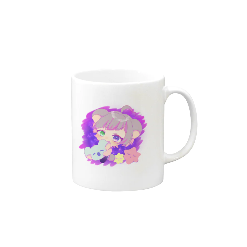 Rimε・●・зstoreのこあらくんと金平糖 マグカップ Mug :right side of the handle