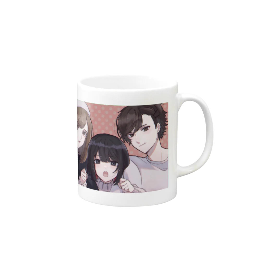 びーうのびーうsアイテム Mug :right side of the handle