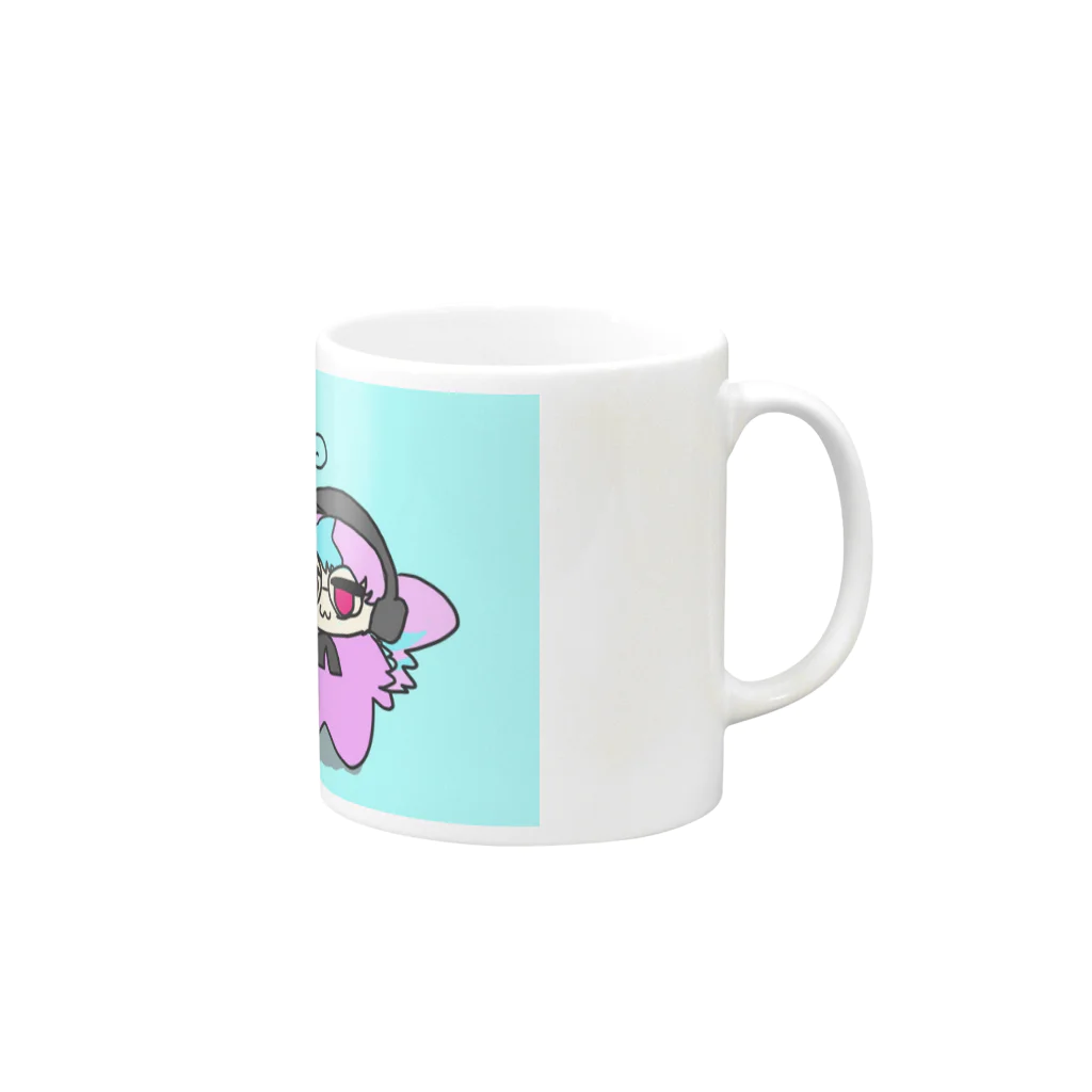 ムール貝/RIRIKA(Mia Mogiranaika)のRIRIKAマグカップ Mug :right side of the handle