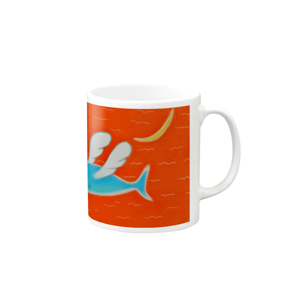 ｋａｚｕｏ　ｋａｙａｍａの天使を夢見る魚 Mug :right side of the handle