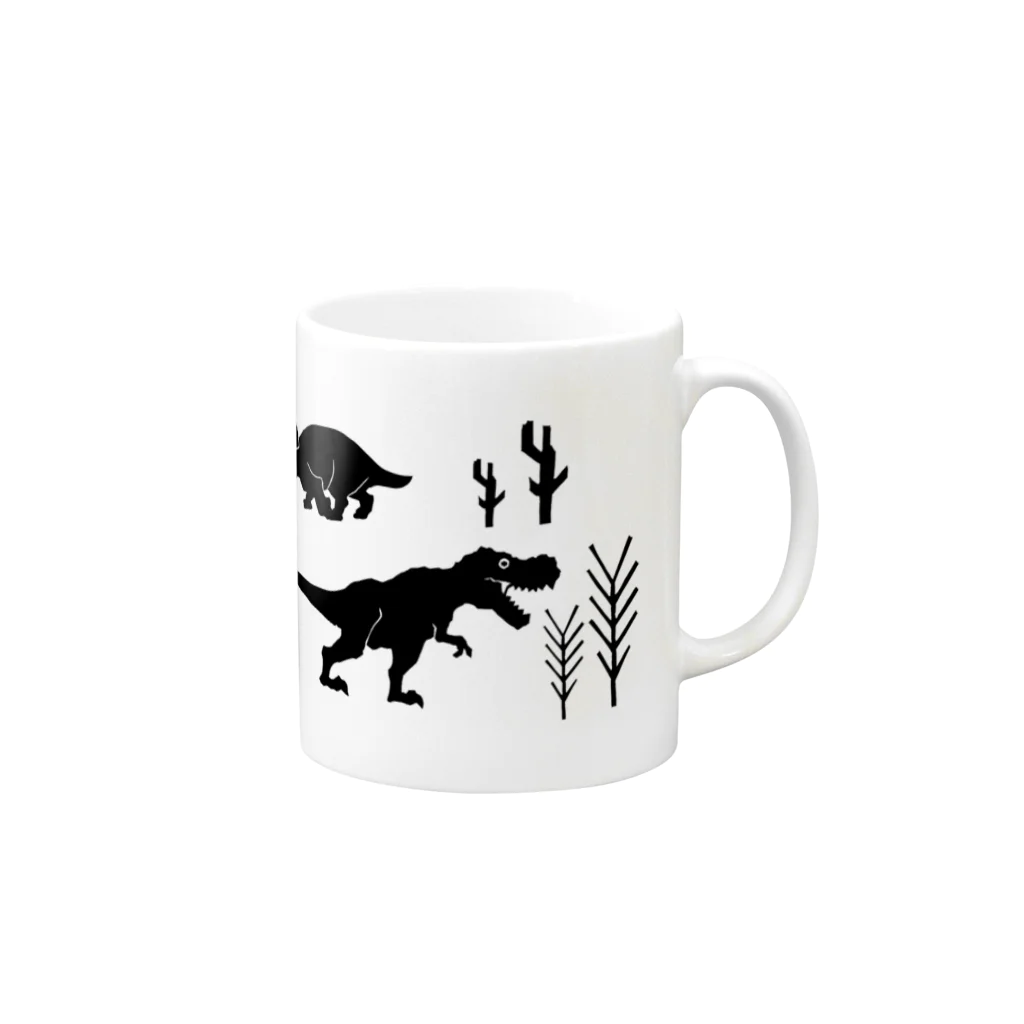 志村リョウのお店の恐竜時代 Mug :right side of the handle