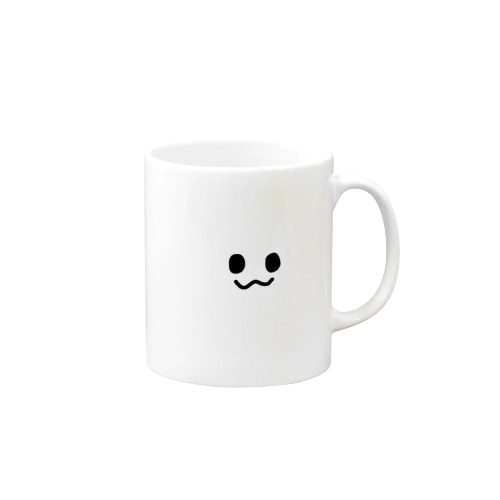 HAPLLのおかおちゃん Mug :right side of the handle