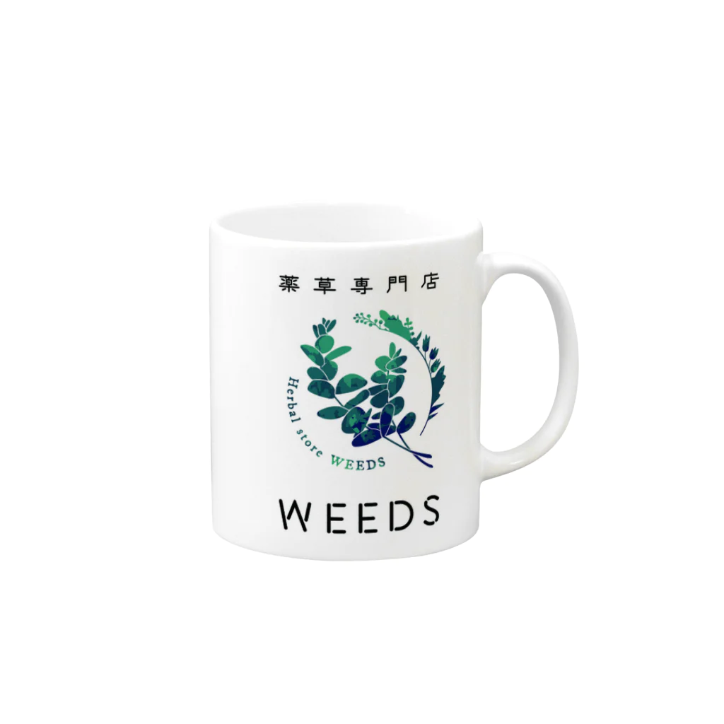 薬草専門店WEEDSのWEEDSオリジナルグッズ マグカップの取っ手の右面