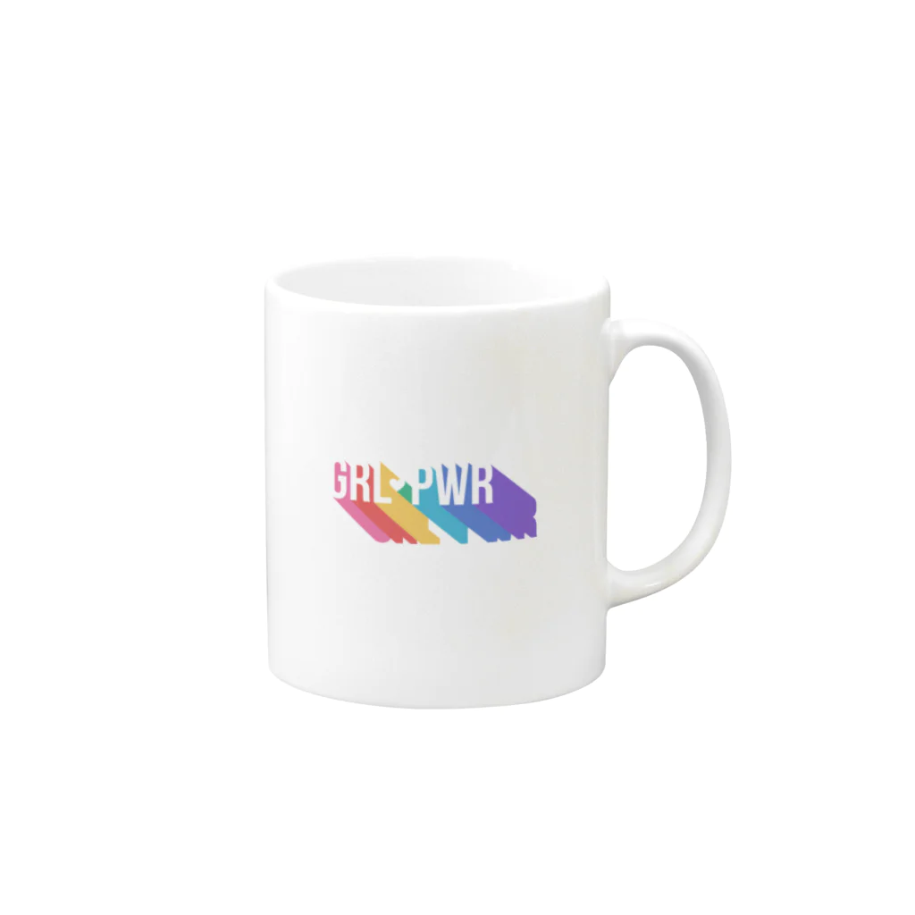 tomoruyのGirl power Mug :right side of the handle