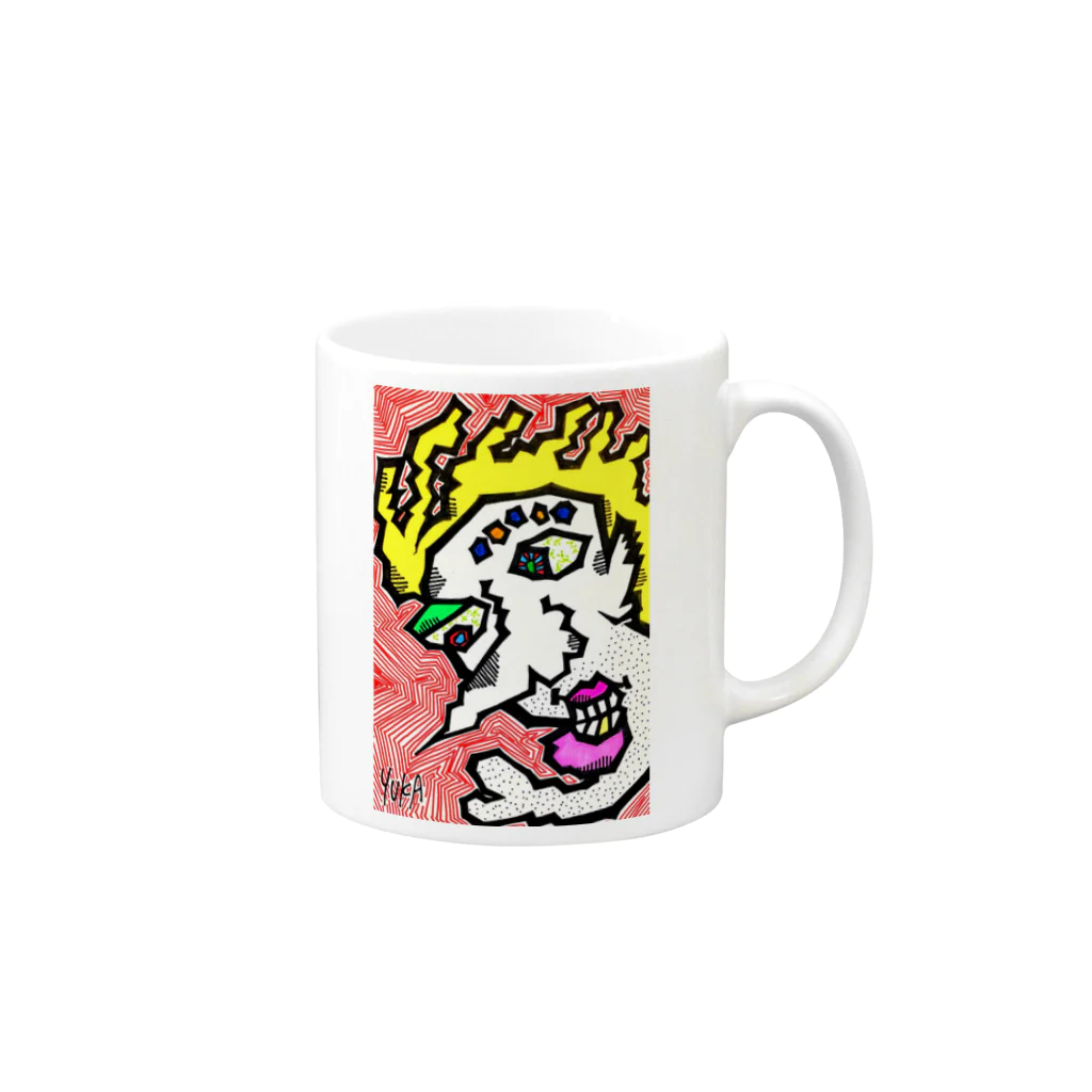 心があったかくなってしまう前にの元気発剌なんていってられないトキメキ Mug :right side of the handle