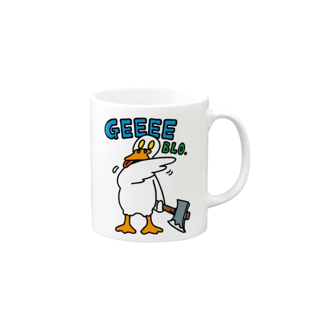 CHEBLOのC.B.Duck    Mug :right side of the handle