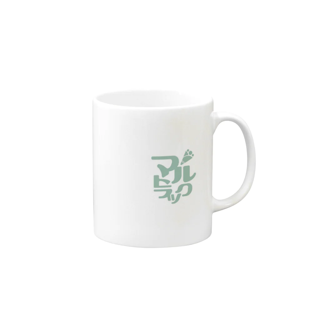 marutruckのまるとらっくぶんぶん Mug :right side of the handle