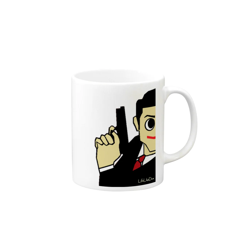 LifeLikeDiceのLifeLikeDice Mug :right side of the handle